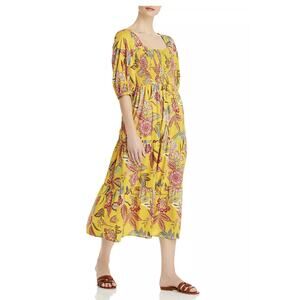 Johnny Was Mladen Floral Midi Dress
